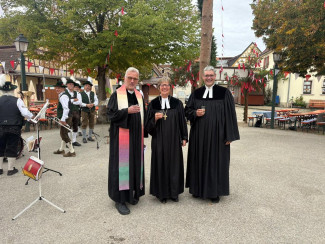 Pfarrer Johannes Ziegler, Regionalbischöfin, Pfarrer Tobias Wölfel